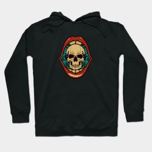 Skull in Mouth Hoodie